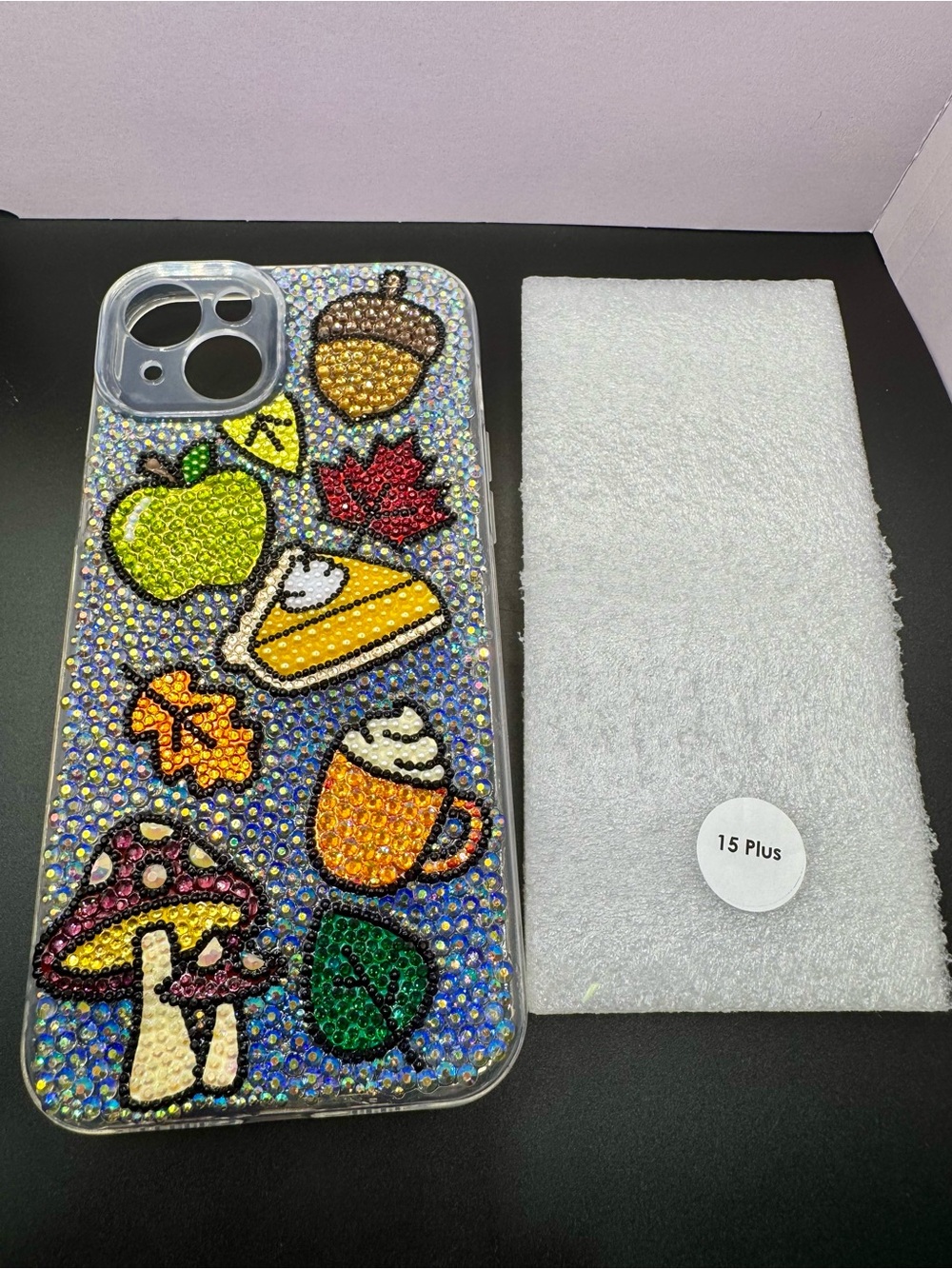 Fall Rhinestone iPhone 15 Plus Case - Picture 2 of 2